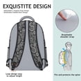 thumbnail image 5 of Paisley Pattern Backpack for School,Cute School Bag,Schoolbag with Adjustable Shoulder Straps & Padded Back,15.3"x11"x6.7", 5 of 6