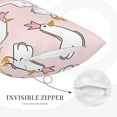 thumbnail image 5 of EasygdpGoose Queen Polyester Fiber Double-Sided Pillowcase,Super Soft,Comfortable And Luxurious Pillowcase,Not Easy To Break Or Deform- 14"X20", 5 of 9