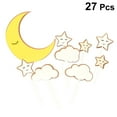 thumbnail image 6 of GOOHOCHY  3 Set/27 Cake Decoration Insert Girl Birthday Moon Decorations Cakes Yellow, 6 of 8