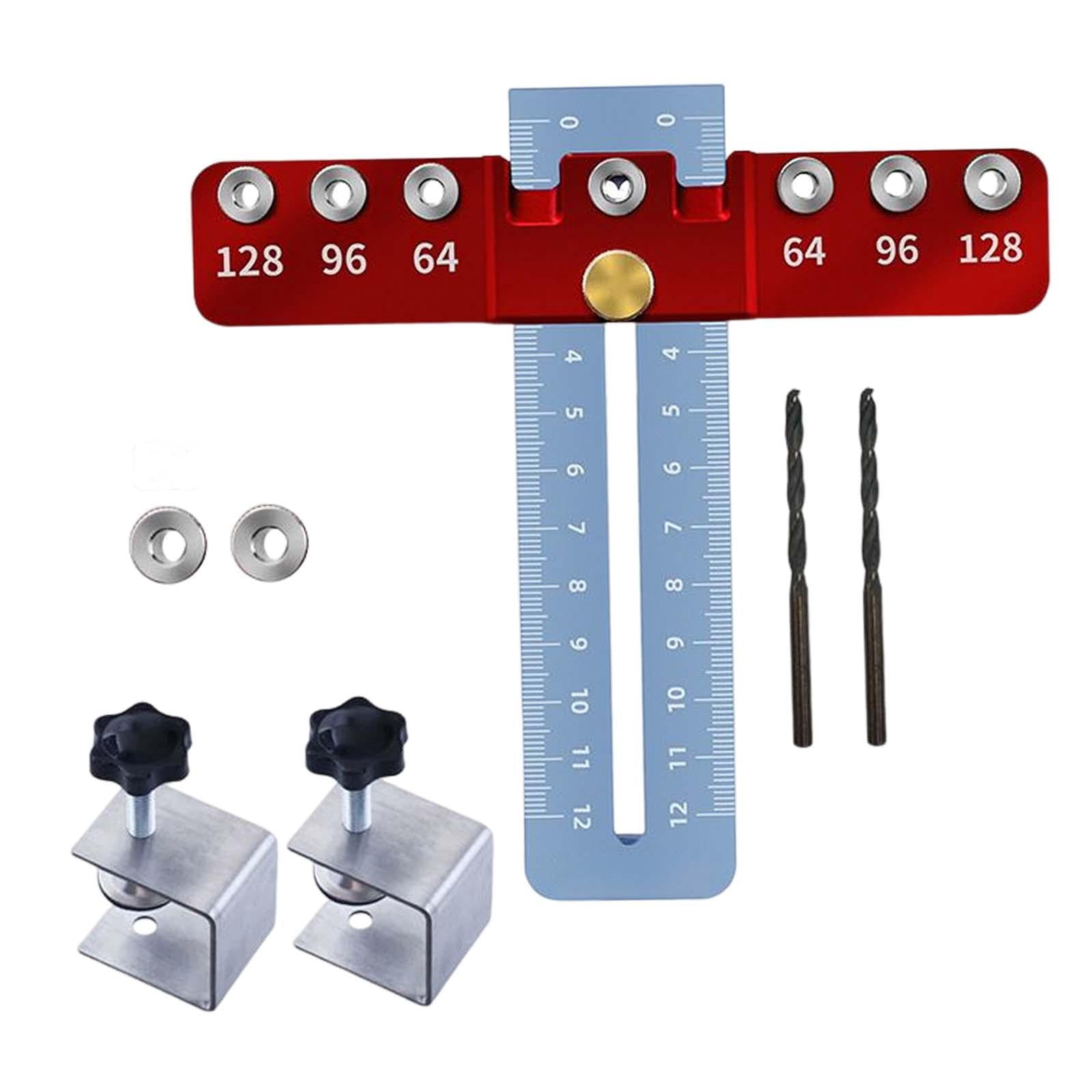 Nishiyuenyi Drill Hole Punch Jig Adjustable Hardware Template Tool Wood Dowelling Tools for Set 3