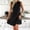 Black, variant on Women's Summer Dress, Sleeveless Round Neck Mini Dress, Casual Polyester Dress for Daily Wear