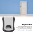 thumbnail image 4 of 4 Digits Combination Lockbox, Key Lock Box Large Capacity Wall Mounted  for Construction Sites, 4 of 8
