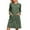 A-Army Green142, variant on XIAONU Womens Nightshirt Long Sleeve Zip-Front Nightgown With Pockets Soft Practical Casual Sleepwear