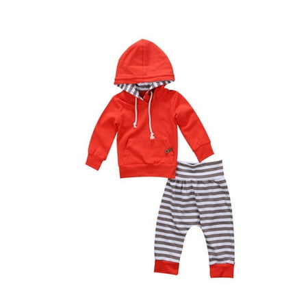 

Newborn Kids Baby Boys Outfit Tops Hoodie T-shirt+ Shorts Pants Clothes Set