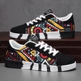 thumbnail image 3 of 4 Colors Available Men's Korean-Style Fall Sneakers -  Matching Couple Outfits - Grid/Solid Color (4 Colors) | Unisex for Men ，Low-Top Round Toe Lace-Up Casual Shoes Suitable for Travel, 3 of 9