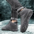 thumbnail image 4 of Hiking Shoes Barefoot Men's Winter Warm Zero Drop Snow Boots Outdoor Waterproof Anti-Slip Wide Toe Box Five Finger Sneakers, 4 of 9
