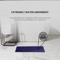 thumbnail image 3 of Canadian Linen Yukon Bath Mats, 2 Pack, 20"x34" Quick Dry Soft Absorbent Cotton Lightweight Shower Tub Mat Set for Bathroom Picture Frame Design, Plum, 3 of 9