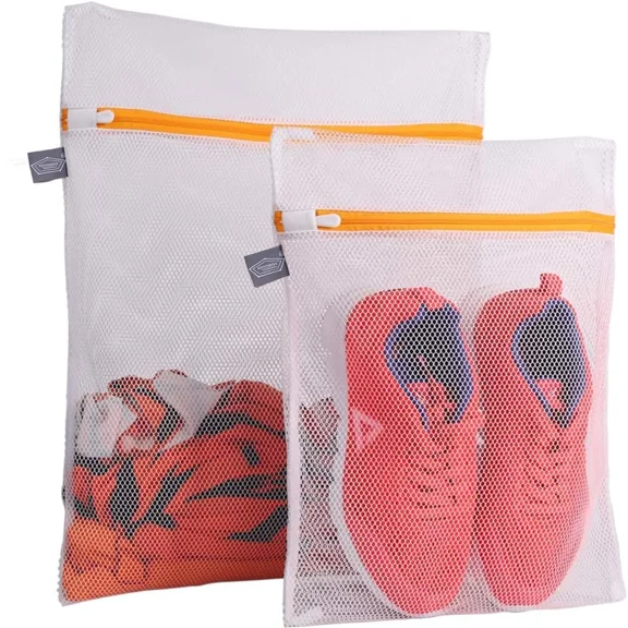 Set Of 2 Delicates Laundry Bags,Durable Zipper Mesh Laundry Bag, Wash