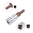 thumbnail image 3 of Unique Bargains 1/4-Inch Drive Bit Sockets Torx T15 S2 Steel 38mm Length 5 Pcs, 3 of 3