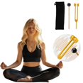 thumbnail image 1 of Tuning Fork 128 Hz Weighted Tuning Forks for Grade Tuning Forks Set with Mallet Yoga and Meditation Accessories & Sound Instruments, 1 of 9