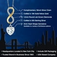 thumbnail image 2 of Gem Stone King 925 Silver and 10K Yellow Gold Sky Blue Aquamarine and Lab Grown Diamond Pendant Necklace for Women | 0.81 Cttw | Gemstone March Birthstone | Heart Shape 6MM | With 18 inch Chain, 2 of 6