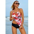 thumbnail image 3 of Alove Women Tankini Set Swimwear Swim Sets Halter High Neck Tankini Top with Swim Brief 2PCS, 3 of 7