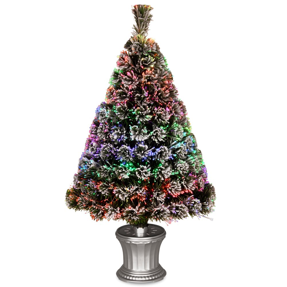 National Tree Fiber Optic Evergreen Flocked TreeSize36"