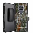 thumbnail image 1 of DALUX Hybrid Kickstand Holster Phone Case Compatible with Cricket Ovation / AT&T Radiant Max (2020) - Camo Branches, 1 of 2