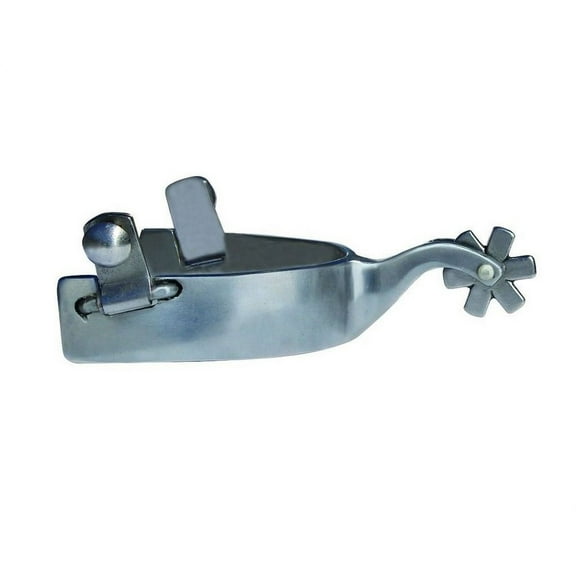 Professional Choice Polished Steel Western Cowhand Spurs 6 Point Rowel