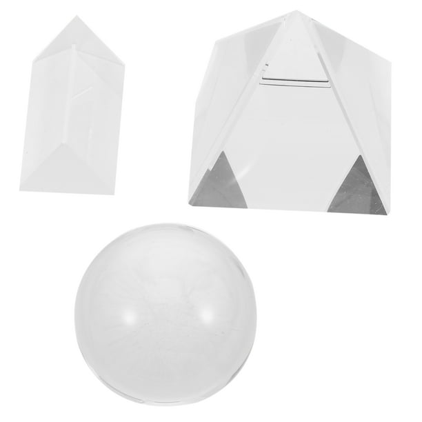 prismas piramidales de cristal, prismas triangulares ópticos para jugar, enseñar y tomar fotografías Prisma de cristal óptico K9 para ciencia y decoración del hogar