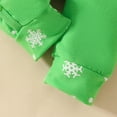 thumbnail image 6 of Ulitacool Girls Christmas Romper Crewneck Boys Girls Long Sleeve Onesies Christmas Cartoon Prints Jumpsuit Clothes Bodysuits Cute Playsuit Green 9-12 Months, 6 of 7