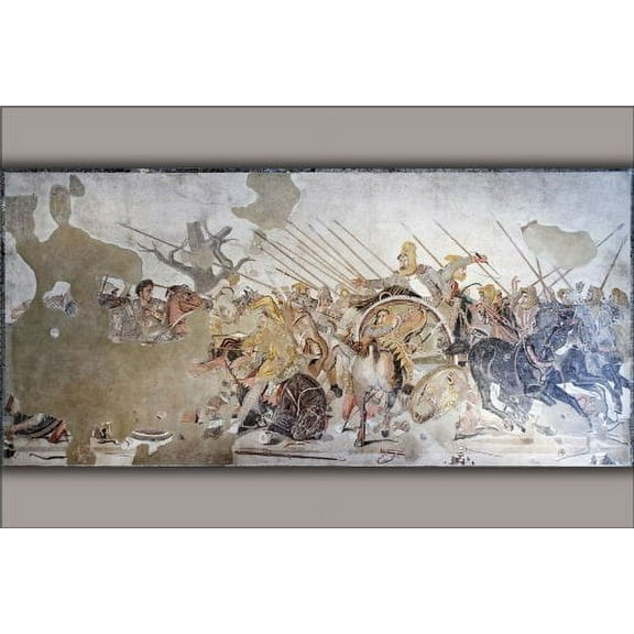 24''x36'' Poster - Alexander The Great Mosaic (Full Aspect)