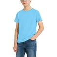 thumbnail image 2 of hengsof Children's Cotton Short Sleeve T-Shirt Classic Summer Casual Round Neck T-Shirt for Boys Girls Daily Basic Short Sleeve Top, 2 of 7