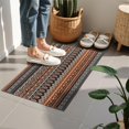thumbnail image 4 of Bohemian Retro Floral Non-Slip Entryway Door Mat,Boho Indoor Decor Durable Low Plush Door Mat,Washable Welcome Rug for Patio Hallway Home Decor 16x24 Inches, 4 of 7