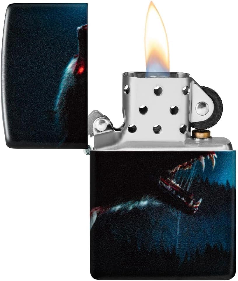 Zippo Lighter - Custom Message Engrave on Backside Horror Wolf - 540 Color 48923