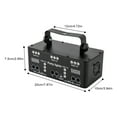 thumbnail image 2 of Miumaeov Professional DJ Stage Lights with 15LED Full-color RGB Beads Sound Activated Club Lights Support DMX with 21Lens Remote Control Disco Strobe Stage Patterns Lights for Parties Bars Clubs, 2 of 16
