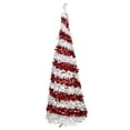 thumbnail image 2 of Northlight Pre-Lit Candy Cane Pop-Up Artificial Christmas Tree - 6' - Clear Lights, 2 of 7