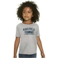 thumbnail image 3 of America Est 1776 Distressed Patriotic Crewneck T Shirts Boy Girl Teen Brisco Brands XS, 3 of 6