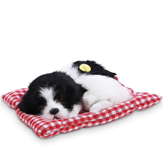 Felpa Rellena Animada del Bebé, Juguete Adorable Del Animal Relleno del Perros Durmientes de la Felpa Con El Sonido para Los Niños Pequeños, Niños