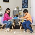 thumbnail image 2 of Sillas Infantiles para Niños con Asiento Ergonomico de Plastico y Estructura de Madera Diseño Tipo Eames - Sillas Preescolar Estilo Moderno con Soporte de Acero Set 4 Piezas, 2 of 5