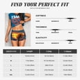 thumbnail image 6 of Lsque Sunset Coast Sunflower Pattern High Waisted Biker Shorts for Women-Tummy Control Fitness Athletic Workout Running Yoga Gym Shorts,Moisture-Wicking-XX-Large, 6 of 9