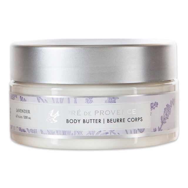 Crema hidratante corporal Pre De Provence con manteca de karité, emoliente y calmante para mujer, 180 ml, lavanda