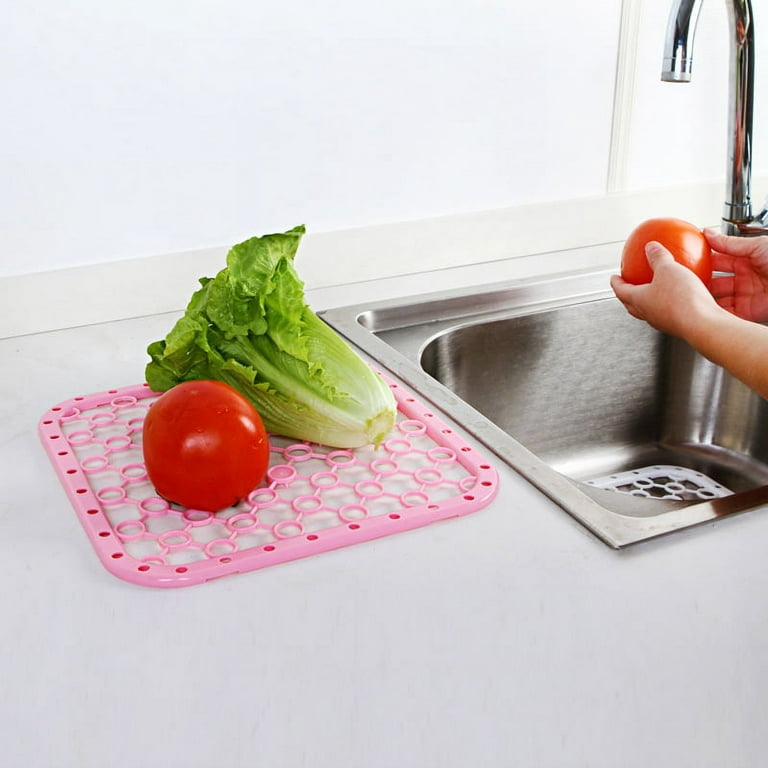 Kitchen Sink Mat, 1 PC Silicone Sink Mats for Stainless Steel Sink, Sink  Protectors for Kitchen Sink, Silicone Drying Mat Dish Dryer Mats, Can be  Cut