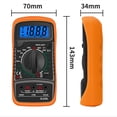 thumbnail image 6 of XL830L Handheld Digital Multimeter LCD Backlight Portable AC/DC Ammeter Voltmeter Ohm Voltage Tester Meter Multimetro, 6 of 7