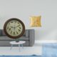 thumbnail image 2 of Reloj de pared decorativo con funda de cojín, fabricado en poliéster PP y cristal. Ideal para salón, dormitorio, cocina u oficina. Perfecto como regal, 2 of 7