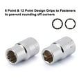 thumbnail image 6 of CASOMAN 10 Piece Impact Socket Set, 1/4" & 3/8" Drive, Deep & Shallow, 10mm, Metric, Mirror Chrome Finish, 6 of 6