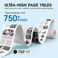 thumbnail image 3 of 63XL Black Ink Cartridge Compatible for HP 63 Black Ink Cartridge for HP Ink 63 for OfficeJet 3830 4650 5255 5200 Envy 4520 4512 Printer (2 Pack), 3 of 8