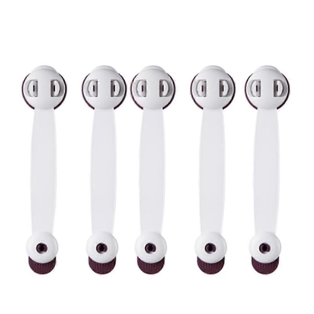 5pcs Multifunctional Child Safety Cabinet Door Safety Lock, Gray