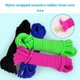thumbnail image 5 of harmtty Kid Rubber Band Vibrant Color Wear-resistant Extra-Long High Elasticity Metal Buckle Design Entertainment Rubber Jump Rope Family Cooperation Educational Toy for School,Rose Red, 5 of 8