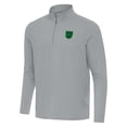 thumbnail image 2 of Men's Antigua Gray Sacramento Kings St. Patrick's Day Intent Quarter-Zip Jacket, 2 of 4