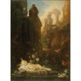 thumbnail image 2 of Gustave Moreau 19x24 Gold Ornate Framed and Double Matted Museum Art Print Titled - The Infant Moses (C. 1876-C. 1878), 2 of 4