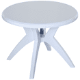 thumbnail image 1 of Outsunny Table de Bistrot de Patio avec Trou pour Parasol, Plastique, Table de Bistrot Ronde Extérieure avec Trou pour Parasol, Blanche (1 Unité), 1 of 10