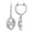 14K White Gold, variant on Fine Jewelry Sterling Silver Round-shape Diamond Micro-Setting Cluster Dangle Earrings (1/3 cttw, I-J Color, I2-I3 Clarity)