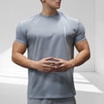 thumbnail image 4 of Plain Shirts Men's Short Sleeve T Shirts Mens Athletic Shirts Moisture Wicking Short Sleeve Quick Dry Workout T-Shirt for Gym Running Exercise, 4 of 6