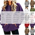 thumbnail image 4 of AKOEE Womens Oversized Hoodie with Pockets Plain Hooded Sweatshirts Casual Drawstring Long Sleeve Pullovers (XL, Brown), 4 of 7