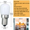 thumbnail image 3 of DYstyle E14/E12 Dimmable LED Fridge Light Bulb Refrigerator Corn bulb AC 220V/110V LED Lamp White/Warm white SMD2835 Replace Halogen Light, 3 of 5