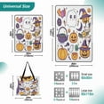 thumbnail image 2 of Extra Large Picnic Beach Blanket Waterproof Sand Proof Portable Outdoor Mat Cartoon Ghost Pumpkin Bats 80x118, 2 of 9