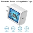 thumbnail image 4 of Cargador ANGGREK 20W USB C Portátil Confiable 100-240V 3.3ft, 4 of 7