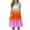 Orange A, variant on Zpanxa Sundresses for Women Plus Size Vacation Dresses Summer Round Neck Sleeveless Midi Dresses Solid Color Casual Beach Dress
