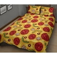 thumbnail image 2 of Juego de cama nórdico con textura de pizza, 2 of 5